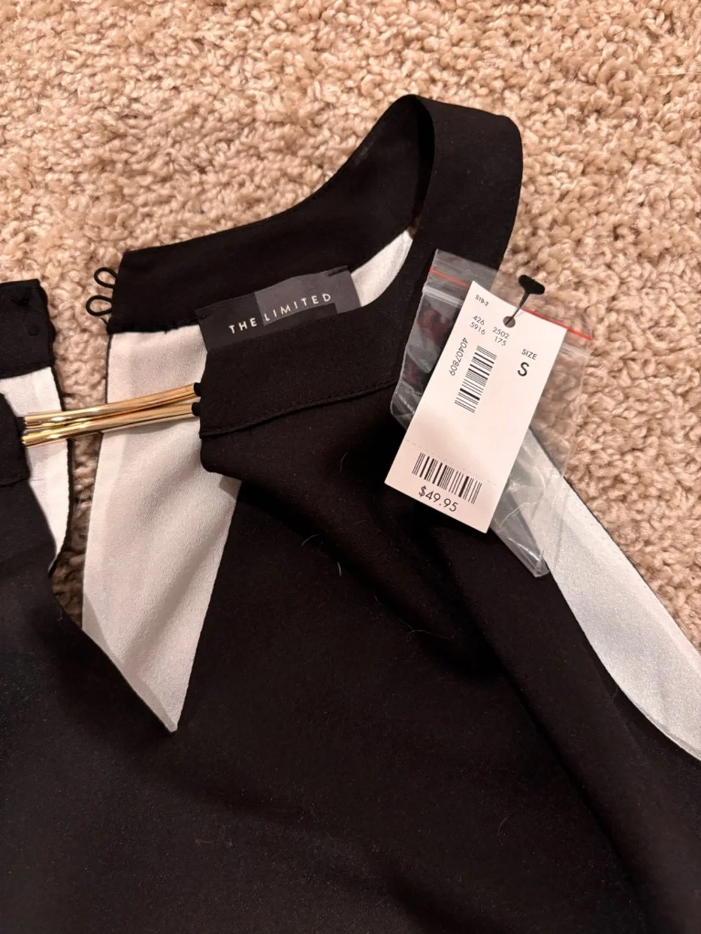 NWT Banana Republic and The Limited Black & White Top and Skirt Set Sz S and 4
